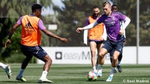 Último entrenamiento antes de visitar a la Real Sociedad