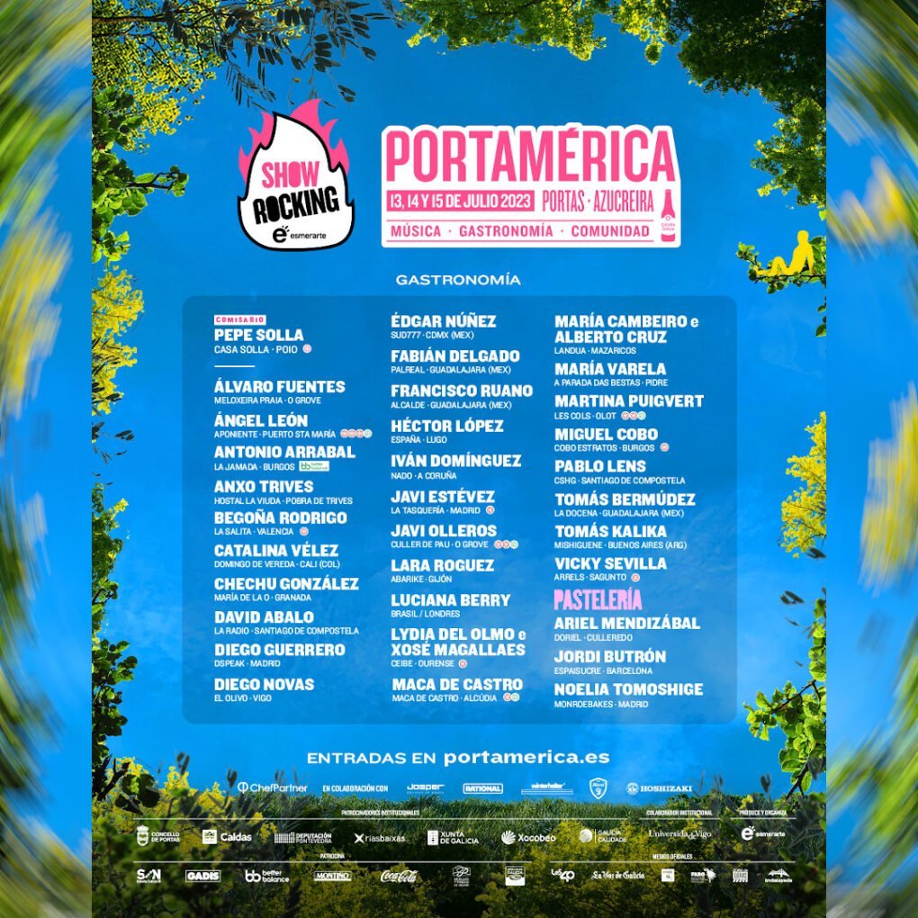 Diez nuevos chefs completan el cartel del Showrocking de PortAmérica