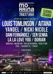 Morriña Festival 2024 presenta un espectacular cartel con Aitana, Louis Tomlinson y Yandel como cabezas de cartel