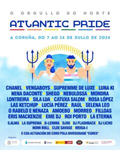 El Festival Atlantic Pride 2024 Anuncia su Programa Completo: Música, Diversidad y Celebración