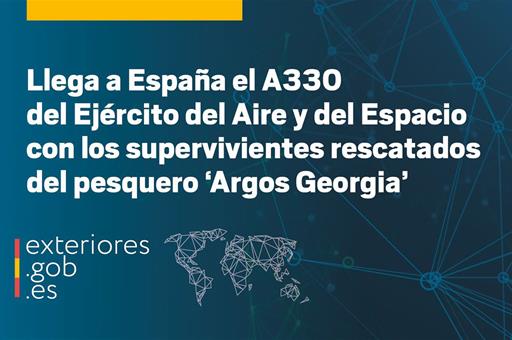 España recibe a los marineros del 'Argos Georgia' con el aterrizaje del A330 del Ejército del Aire