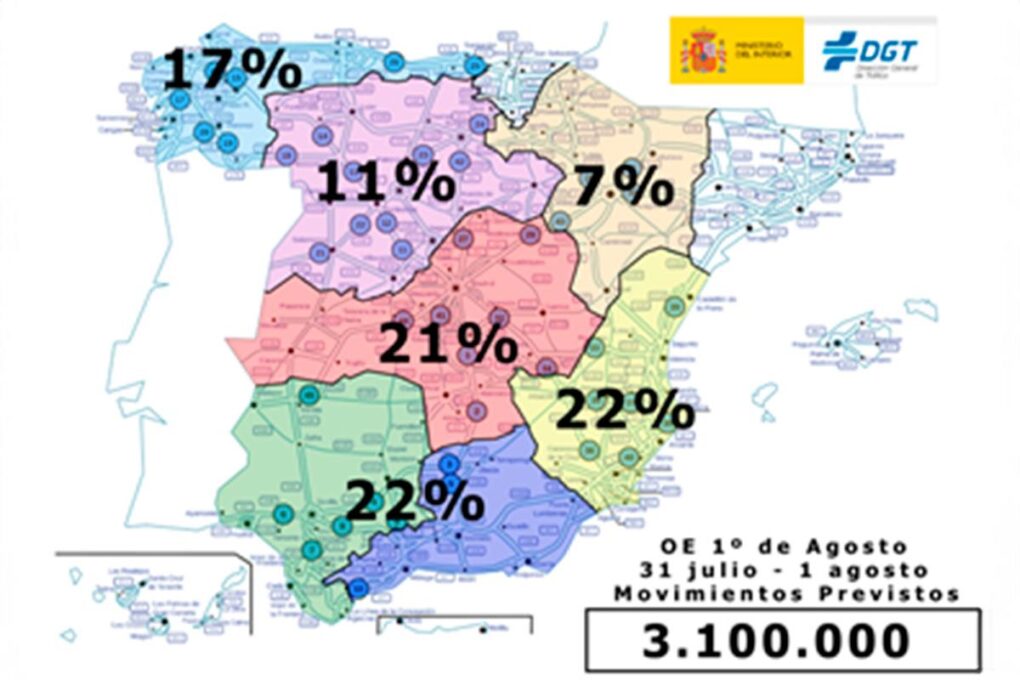 La DGT Activa una Operación Especial por 3,1 Millones de Desplazamientos en Carretera