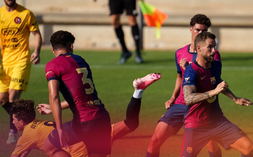 Pablo Torre marca el gol del triunfo en el amistoso del FC Barcelona