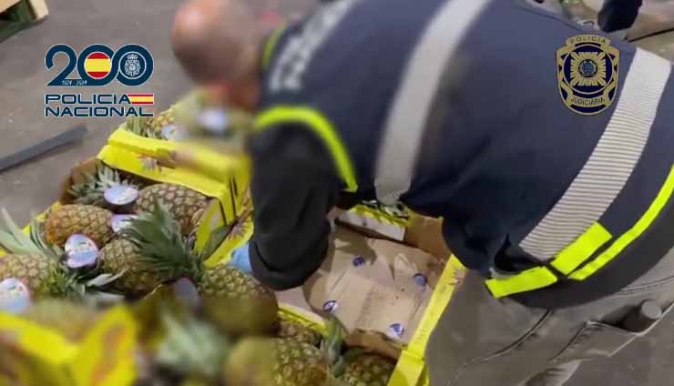 Operación Policial Revela Tráfico de Cocaína Oculta en Contenedores de Frutas: Tres Detenidos y 211 Kilos Confiscados