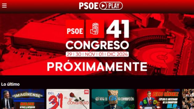 PSOEplay: la innovadora plataforma de streaming del PSOE que marca un hito en la política global