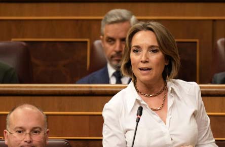 Cuca Gamarra (PP) denuncia el uso de RTVE por el Gobierno para encubrir escándalos de corrupción