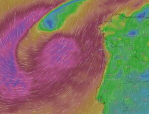 Alerta roja en las Rías Baixas: el temporal Kirk trae lluvias y vientos huracanados