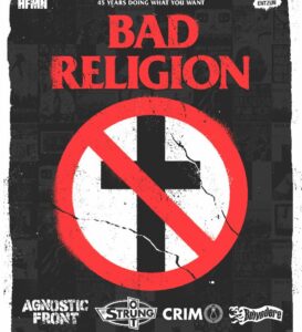 Bad Religion celebra 45 años con una gira única por España en 2025