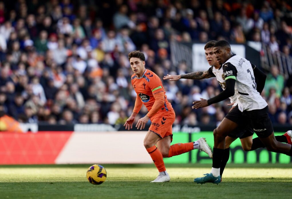 El RC Celta cae ante un sólido Valencia CF en Mestalla (2-1)